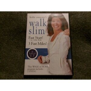 Leslie Sansone Walk Slim DVD Fast Start 1 2 Mile Walk 3 Fast Miles 2 DVD Set